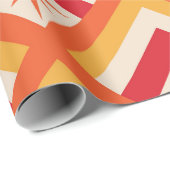 Red Atomic Sternexplosionen aus dem Mittelalter au Geschenkpapier (Rolleneckpunkt)