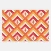 Red Atomic Sternexplosionen aus dem Mittelalter au Geschenkpapier Set (Vorderseite)