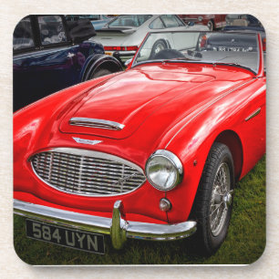 Red Austin Healey 3000 Klassiker Getränkeuntersetzer