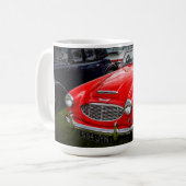 Red Austin Healey 3000 Klassiker Kaffeetasse (Vorderseite Links)