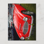Red Austin Healey 3000 Klassiker Postkarte (Vorderseite)