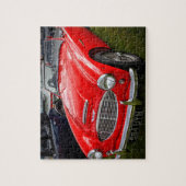 Red Austin Healey 3000 Klassiker Puzzle (Vertikal)
