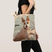 Red Australian Cattle Dog - Heeler - im Schnee Tasche (Von Nahem)