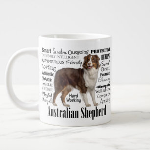 Red Australian Shepherd Traits Jumbo-Tasse
