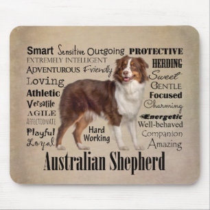 Red Australian Shepherd Traits Mousepad