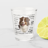 Red Australian Shepherd Traits Schnapsglas (Vorderseite)