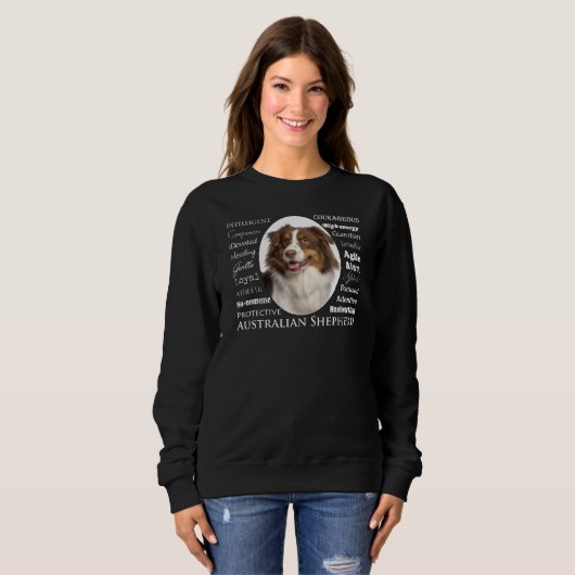 Red Australian Shepherd Traits Sweatshirt (Vorne ganz)