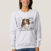 Red Australian Shepherd Traits Sweatshirt (Vorderseite)