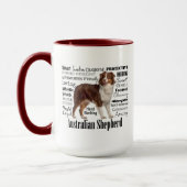 Red Australian Shepherd Traits Tasse (Links)
