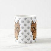 Red Australian Terrier Niedlich Cartoon Dog Kaffeetasse (Mittel)