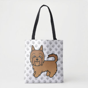 Red Australian Terrier Niedlich Cartoon Dog Tasche