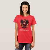 RED Austria Coat of Arms "Österreich" T - Shirt (Vorne ganz)