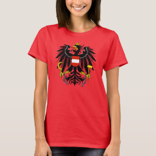 RED Austria Coat of Arms T - Shirt