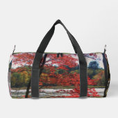 Red Autumn Foliage Marsh Personalisiert Duffle Bag (Rückseite)