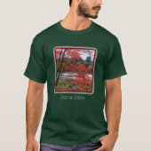 Red Autumn Foliage Marsh Personalisiert T-Shirt (Vorderseite)