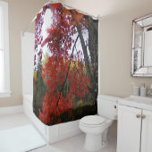 Red Autumn Leaves Duschvorhang (Beispiel)