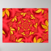 Red Autumn Leaves Poster (Vorne)