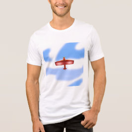 Red Aviation Clouds T - Shirt
