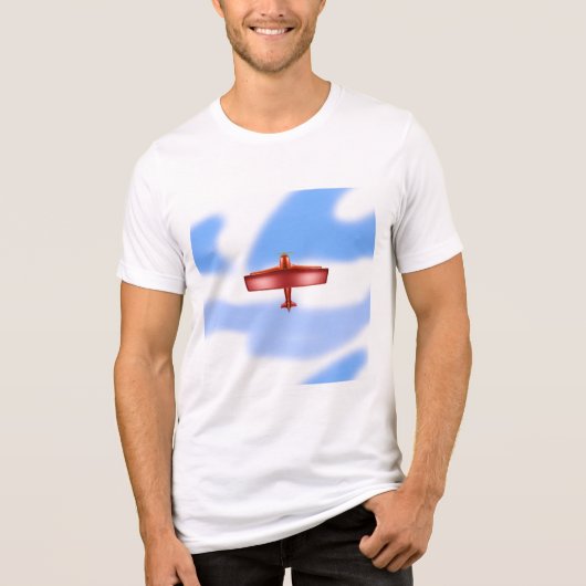 Red Aviation Clouds T - Shirt (Vorderseite)