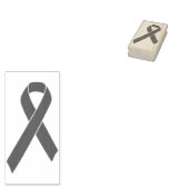 Red Awareness Ribbon + Ihre Nachricht Gummistempel (Stempel)