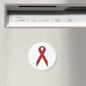 Red Awareness Ribbon Magnet (In Situ (Geschirrspüler))