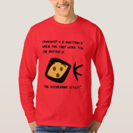 Red 'Awestruck' Basic Long Sleeve Boomerangang T-Shirt