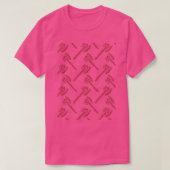 Red Ax Pattern Classic TShirt (Design vorne)