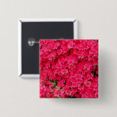 Red Azalea Blume Patch Button (Vorne & Hinten)