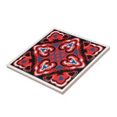 Red Azulejo Fliese (Seite)