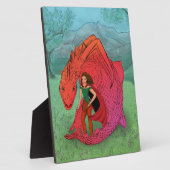 Red Baby Dragon Fotoplatte (Seite)