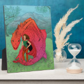 Red Baby Dragon Fotoplatte (Seite)