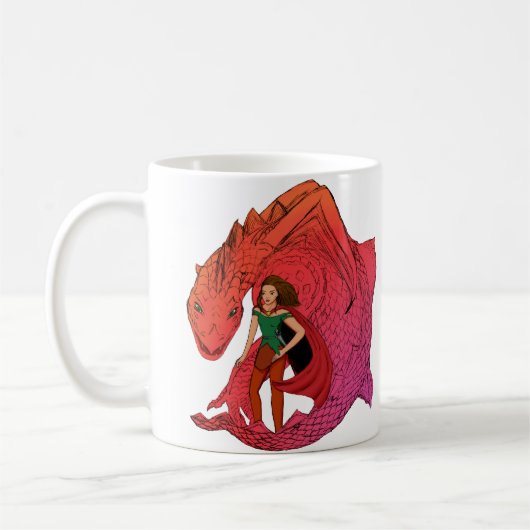Red Baby Dragon Kaffeetasse (Links)