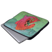 Red Baby Dragon Laptopschutzhülle (Vorne Knopf)