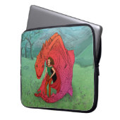 Red Baby Dragon Laptopschutzhülle (Vorderseite Links)