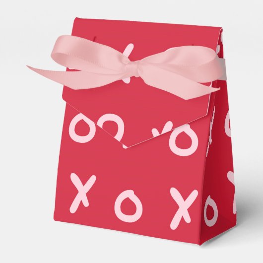 Red & Baby Pink X O XO XO Niedlich Geschenkschachtel (Vorderseite)