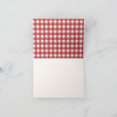 Red Baby-Q Baby-Dusche Danke-Card Dankeskarte (Innenseite)