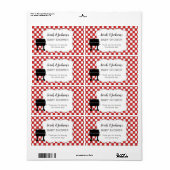 Red BaBy-Q Babydusche Gefallen für Wasserflasche G (Vorne)