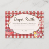 Red Baby-Q Babydusche Windelwanne Begleitkarte (Vorderseite)