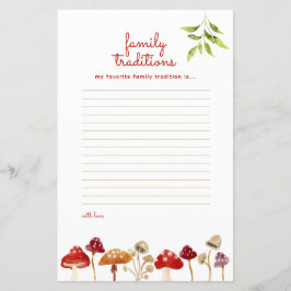 Red Baby Shower Vichy Mushroom Predictions Game