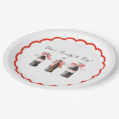 Red Baby Soda Ready to POP! Pappteller (Schrägansicht)