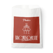 Red Bachelorette Weekend Weingläser Doodle