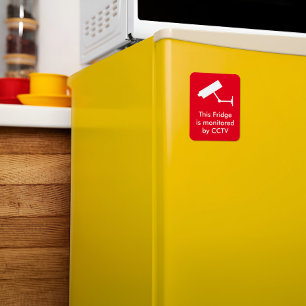 Red Background Camera Sureillance CCTV Kühlschrank Magnet