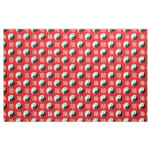Red Background Chinesisches Yinyang-Muster Stoff (Yard (91,4 cm))