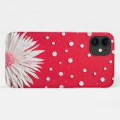 Red Background und Polka Dot Muster Case-Mate iPhone Hülle (Rückseite (Horizontal))