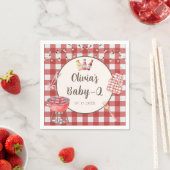 Red Backyard GRILLEN Baby Q Babydusche Napkins Serviette (Beispiel)