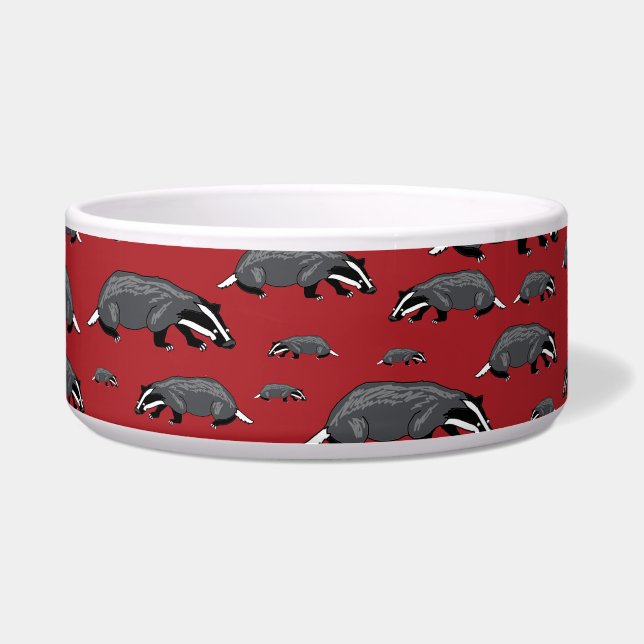Red Badger Cartoon Dog Bowl Napf (Vorderseite)