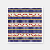 Red Bald Eagle America Paper Napkin Serviette (Vorderseite)