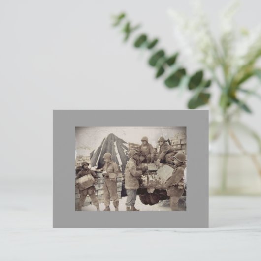 Red Ball Express Supply Convoy Postkarte (Stehend Vorderseite)