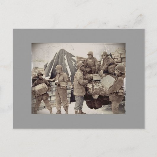 Red Ball Express Supply Convoy Postkarte (Vorderseite)