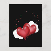 Red Balloon Hearts Postkarte (Vorderseite)